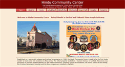 Desktop Screenshot of hindumandirnj.org