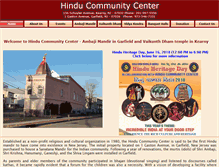 Tablet Screenshot of hindumandirnj.org